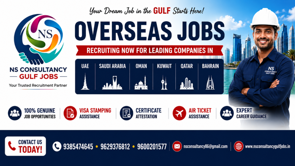NS Consultancy Gulf Jobs trusted overseas recruitment agency